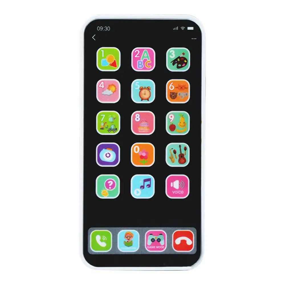 Fake Phone Kids Play House Toys Simulation Music Touch Screen Cell Phone With Light Baby Boys Girls Toys Mobile Phone Model Toys