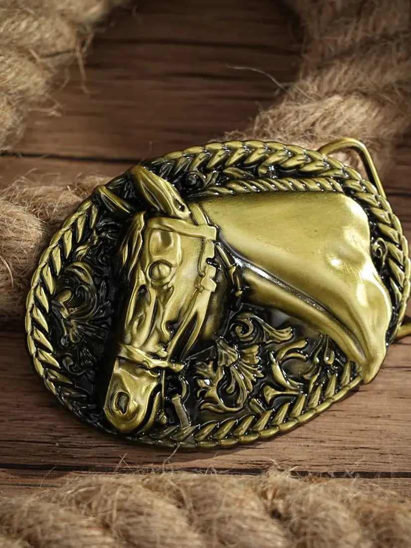 Boucle de ceinture western initiale vintage-Cowboy Rodeo argent grande boucle de ceinture pour hommes femmes