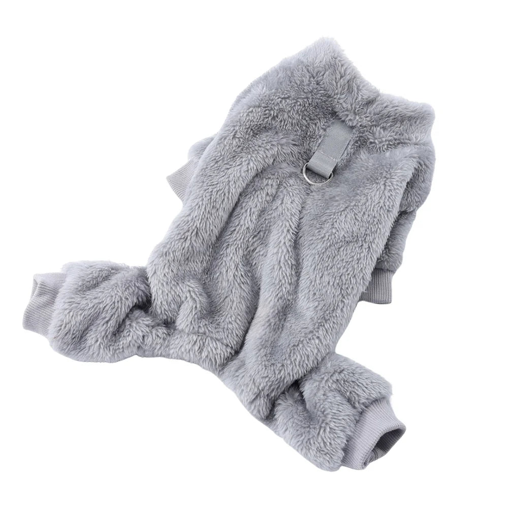 Vêtements en polaire doux pour chien, combinaison chaude pour l'automne et l'hiver, pour petit chien, pull pour chiot, manteau, salopette pour chihuahua