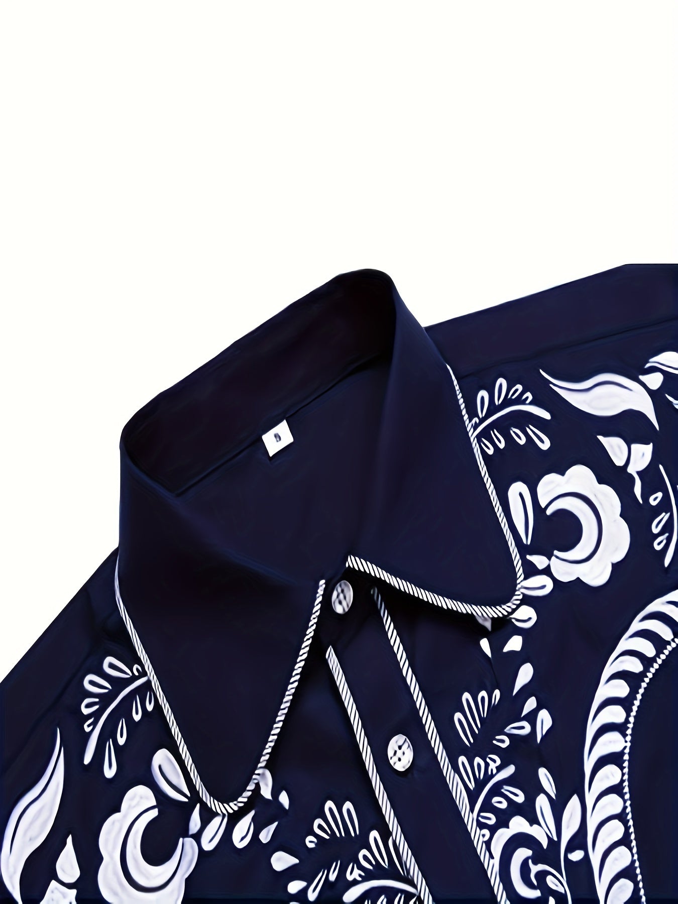 Chemise brodée à manches longues style cowboy western chic - Mélange de coton doux, design élégant, style décontracté pour les vacances de printemps et d'automne - Chemise homme pour activités de plein air, voyages et loisirs