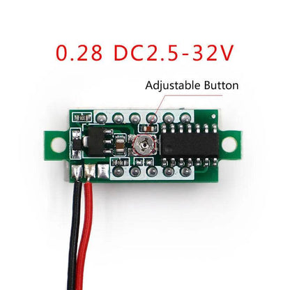 0.28 Ultra-small DC Voltmeter Digital LED Display Adjustable