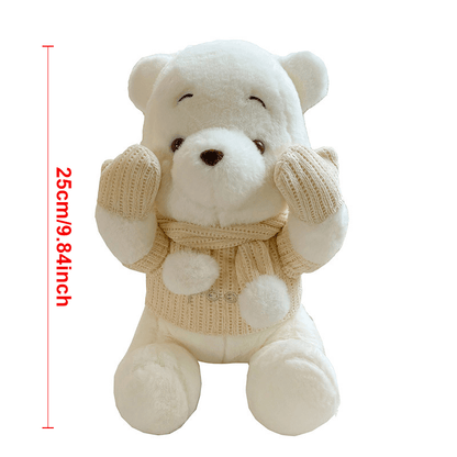 Peluche jolie ourson, poupée en peluche animée, cadeau d'anniversaire, décoration, idéal pour les fans d'ourson♥️