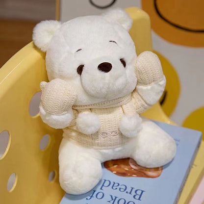 Peluche jolie ourson, poupée en peluche animée, cadeau d'anniversaire, décoration, idéal pour les fans d'ourson♥️