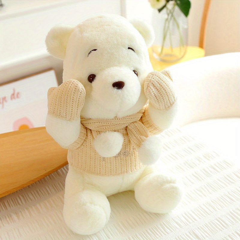 Peluche jolie ourson, poupée en peluche animée, cadeau d'anniversaire, décoration, idéal pour les fans d'ourson♥️