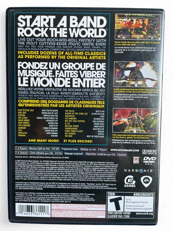 Rock Band Special Edition For Playstation 2  -  Tested