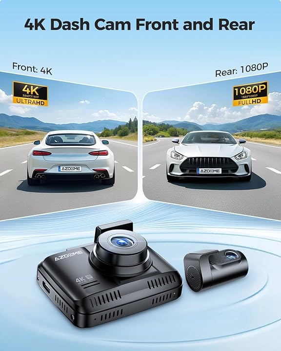 AZDOME GS63H Pro Front and Rear Dash Cam
