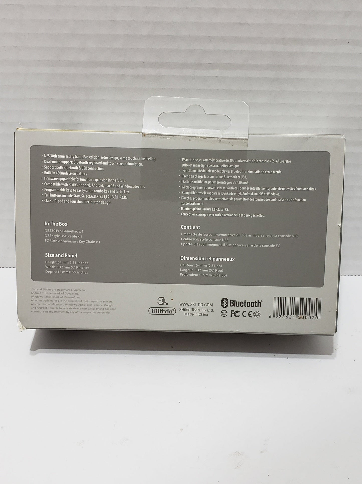 8Bitdo NES30 Pro Game Controller, 30th Anniversary Edition