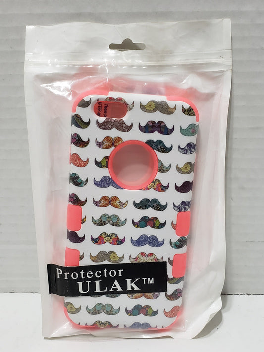 iPhone 6 Phone Case - Mustache - Pink/White