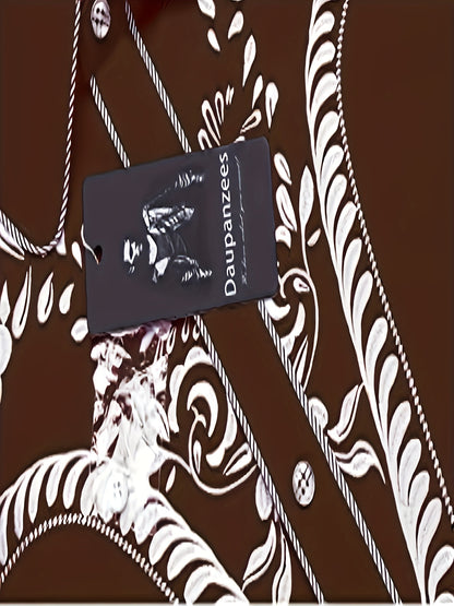 Chemise brodée à manches longues style cowboy western chic - Mélange de coton doux, design élégant, style décontracté pour les vacances de printemps et d'automne - Chemise homme pour activités de plein air, voyages et loisirs