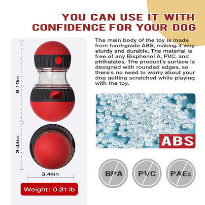 Interactive Slow Feeder Oval Toy – Dog Food Dispenser