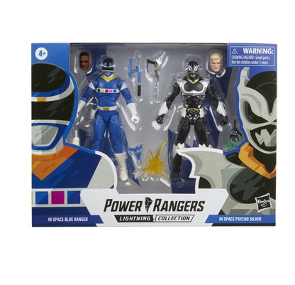 Power Rangers Lightning Collection In Space Blue Ranger Vs. Silver Psycho Ranger