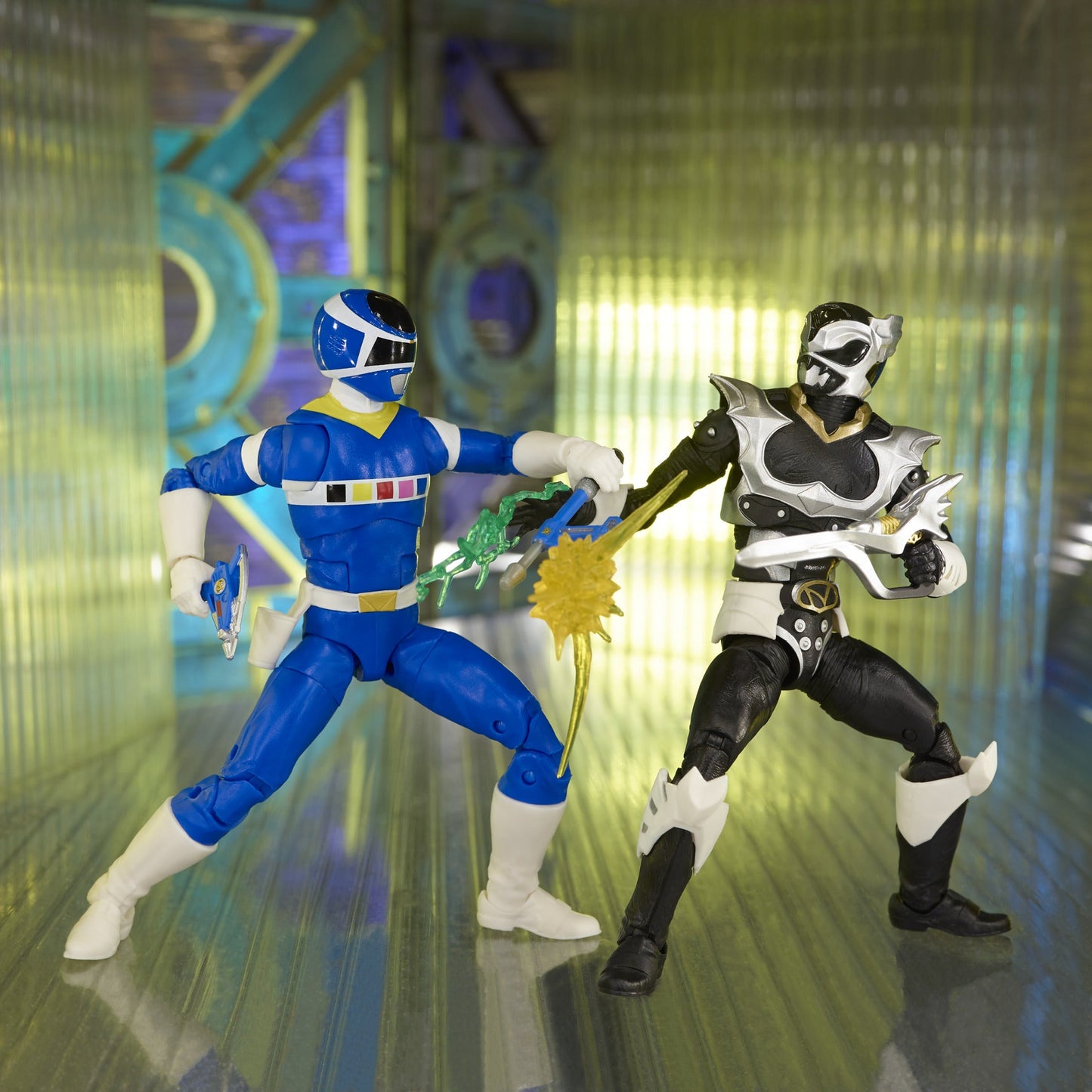 Power Rangers Lightning Collection In Space Blue Ranger Vs. Silver Psycho Ranger