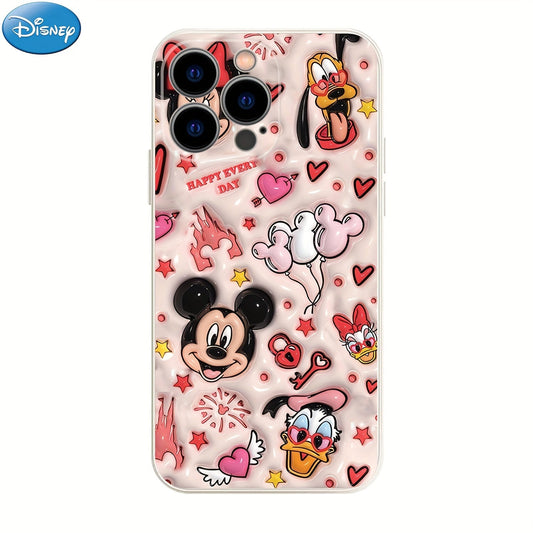 Disney Mickey Mouse Cartoon Phone Case for iPhone 15 Pro Max, 12/12pro/12promax/13/13pro/13 pro max/14/14plus/14pro/14 pro max/15/15plus/15pro, TPU Protective Case