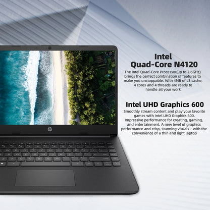 HP Newest 14" Business Laptop,Intel Celeron N4120,Up to16GB RAM,384GB Storage(128GB eMMC+256GB Micro SD),1Year Office 365,Silver