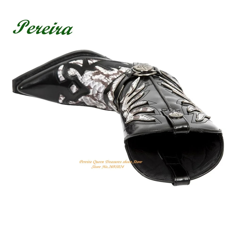 Fire-like Gladiator Men Boots Round Toe Knee High Boots Chelsea Boots Patchwork Slip On 2023 New Casual Shoes Leather Party