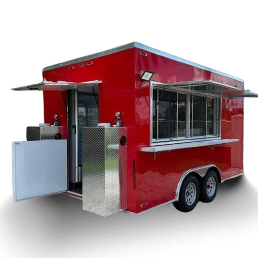 Allbetter US Standard Mobile Kitchen Street Fast Food Trailer Ice Cream Pizza Taco Food Truck Food Concession Trailer for Sale