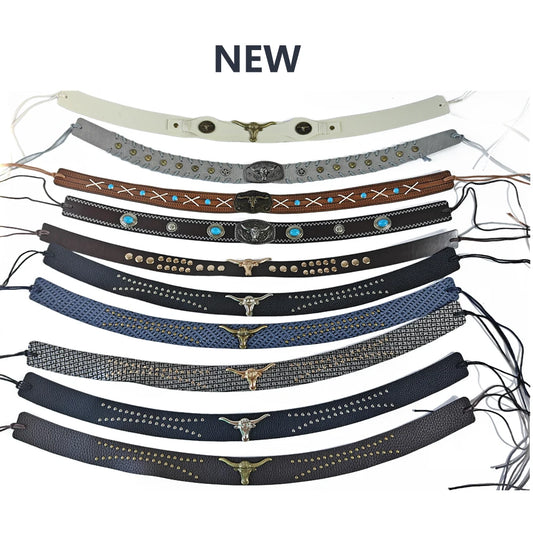 Bandes de chapeau de cowboy tressées pour hommes et femmes, ceintures de chapeau occidental/Fedora/Panama, bandeaux de cowboy, fourniture de remplacement faite à la main