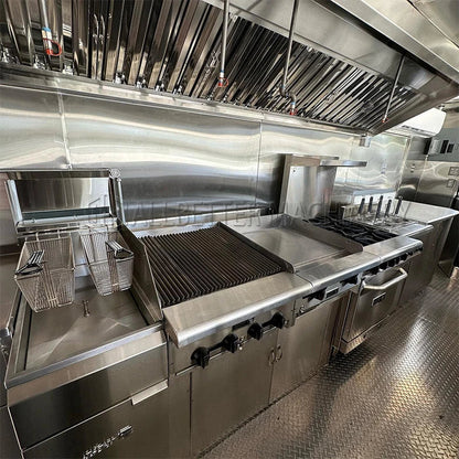 Allbetter 23ft Food Trailer Mobile Kitchen Hot Dog Stand Food Cart Pizza Mobile Food Truck Trailer USA Standard for Sale