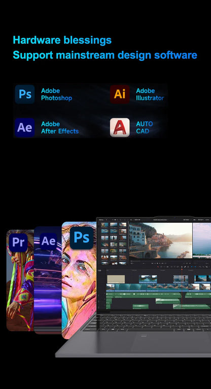 15.6 Inch Business Laptop Notebook PC CPU Intel i7  16GB RAM 2TB SSD Storage Windows 11 Fingerprint Recognition Backlit Keyboard