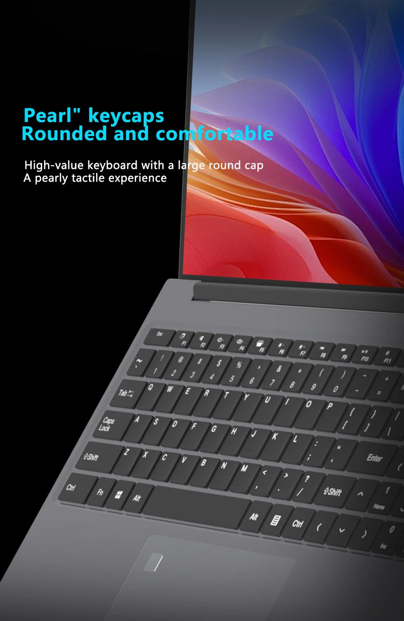 15.6 Inch Business Laptop Notebook PC CPU Intel i7  16GB RAM 2TB SSD Storage Windows 11 Fingerprint Recognition Backlit Keyboard