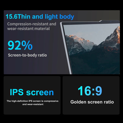 15.6 Inch Business Laptop Notebook PC CPU Intel i7  16GB RAM 2TB SSD Storage Windows 11 Fingerprint Recognition Backlit Keyboard