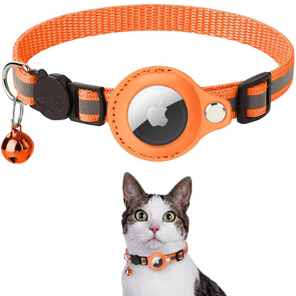 Pet AirTag Holder Collar – Anti-Loss for Cats & Dogs