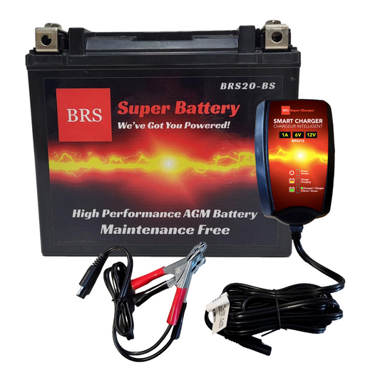 BRS20-BS 30 Day Warranty Battery & Smart Charger / Maintainer Combo Bundle Kit