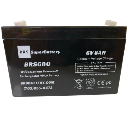 BRS680 – 6V 8Ah Battery