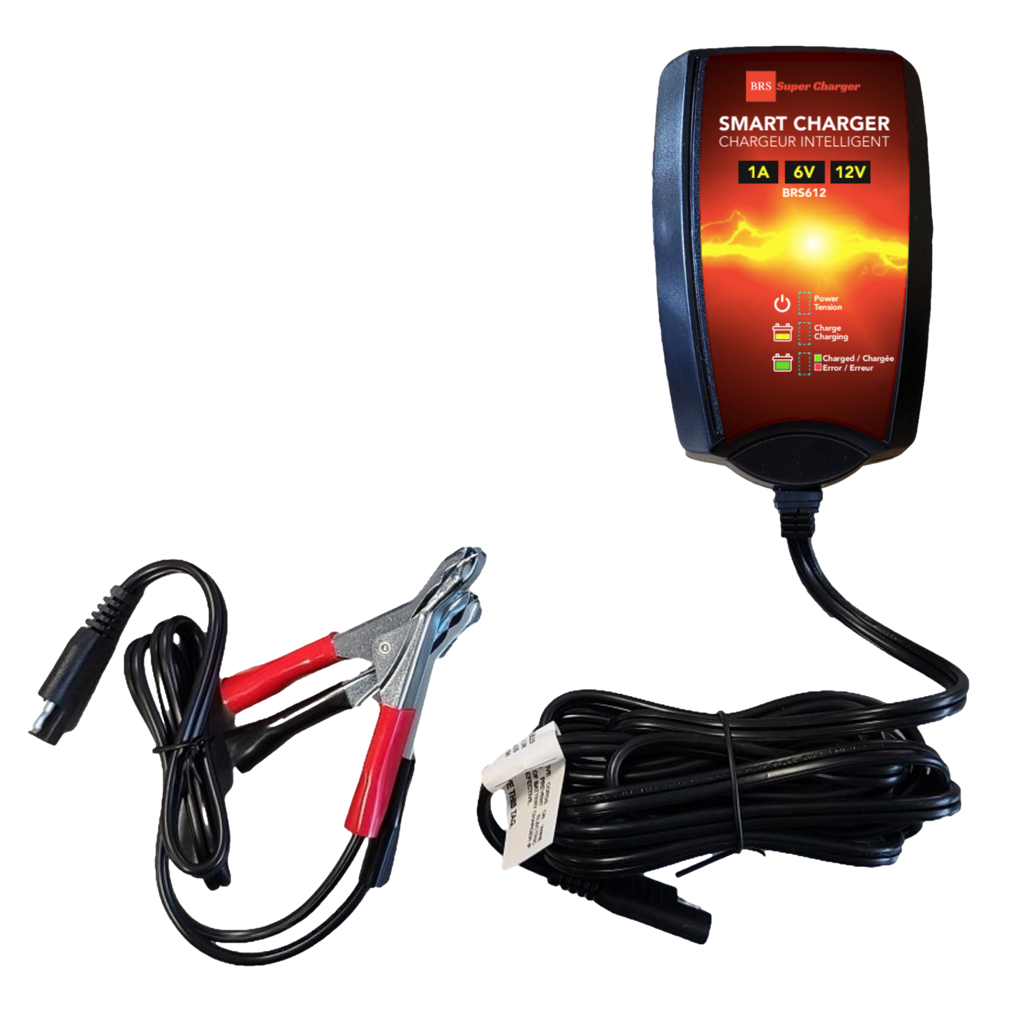 High Performance BRS12-BS 2 Year Warranty & Smart Charger / Maintainer Combo Bundle Kit 12v Sealed AGM PowerSports Battery