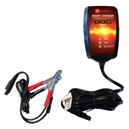 High Performance BRS9-BS 2 Year Warranty & Smart Charger / Maintainer Combo Bundle Kit 12v Sealed AGM PowerSports Battery