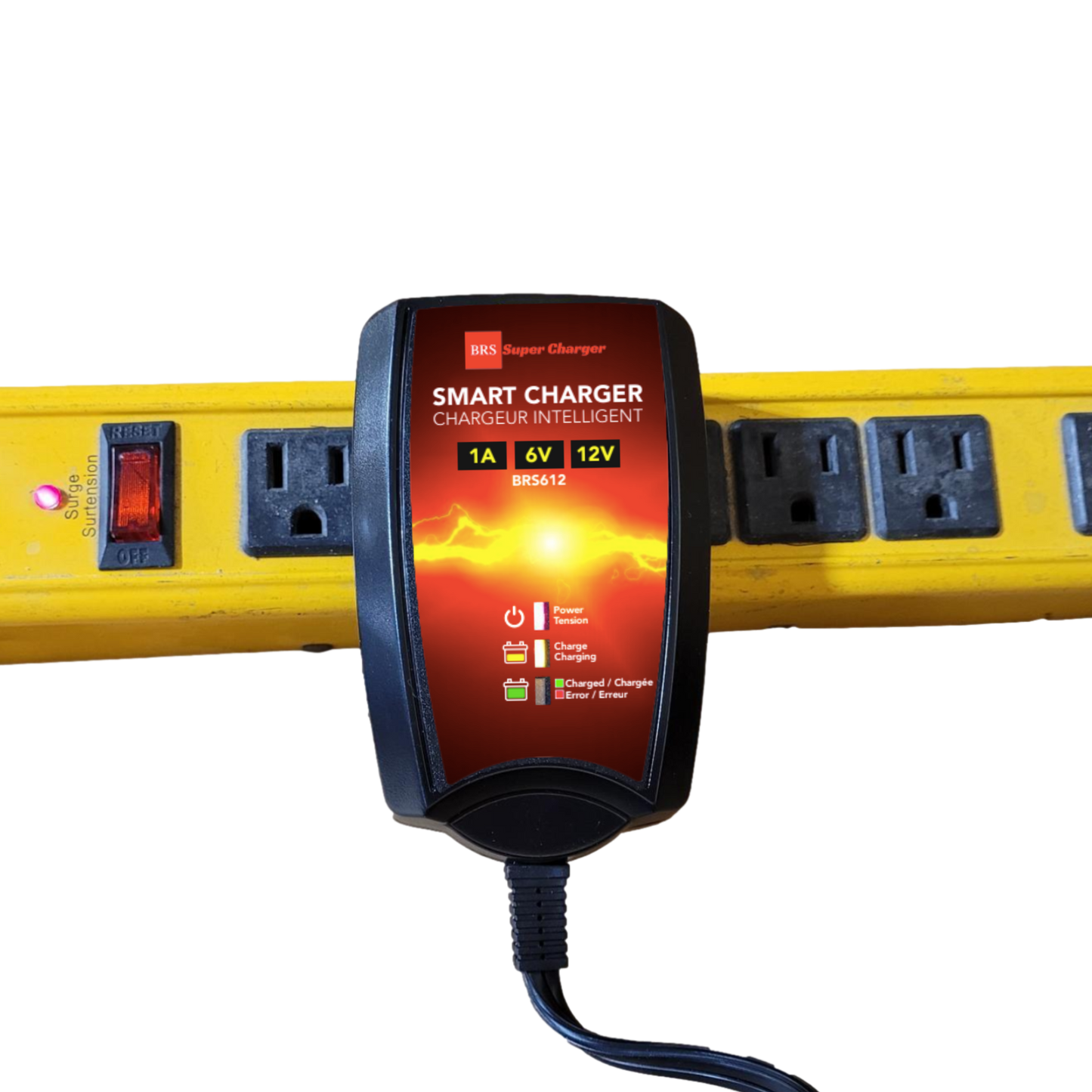 BRS Super Charger BRS612 - 6V/12V Trickle Charger - Battery Maintainer & Rejuvenator