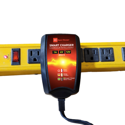 BRS Super Charger BRS612 - 6V/12V Trickle Charger - Battery Maintainer & Rejuvenator