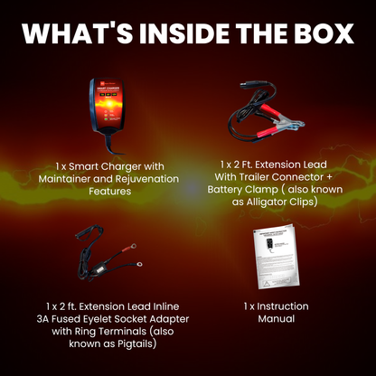 BRS Super Charger BRS612 - 6V/12V Trickle Charger - Battery Maintainer & Rejuvenator