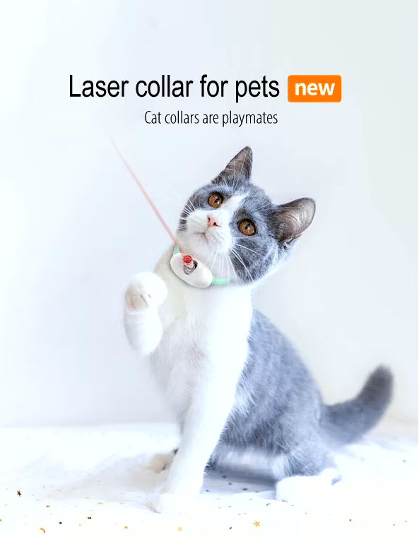 Smart Laser Cat Collar – Interactive Toy for Active Play