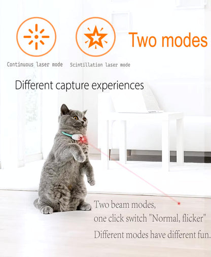 Smart Laser Cat Collar – Interactive Toy for Active Play
