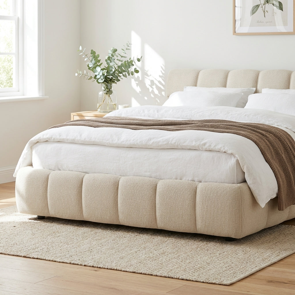 The Valencia Modern Low-Profile King Tufted Bed