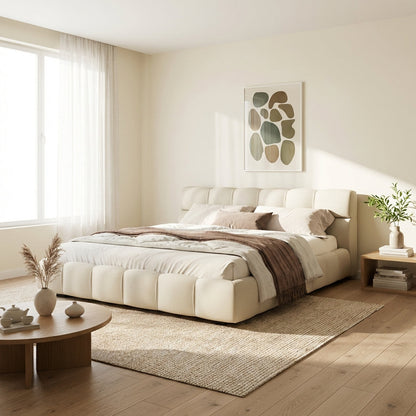 The Valencia Modern Low-Profile King Tufted Bed
