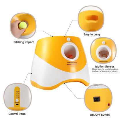 Automatic Interactive Ball Launcher Toy for Dogs