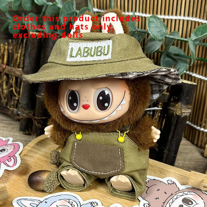 Labubu Designer Clothes Accessories For Sitting And Standing Plush Dolls Universal Blind Box Clothing