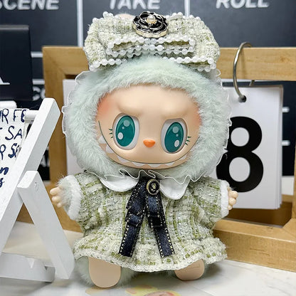 Labubu Designer Clothes Accessories For Sitting And Standing Plush Dolls Universal Blind Box Clothing