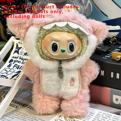Labubu Designer Clothes Accessories For Sitting And Standing Plush Dolls Universal Blind Box Clothing