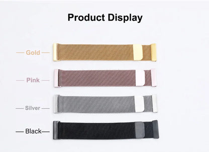 Metal Strap For Fitbit Versa 2 3 4 Lite Sense Band Wrist Milanese Sense 2 Replacement Magnetic Loop Bracelet Fit Bit Watchband