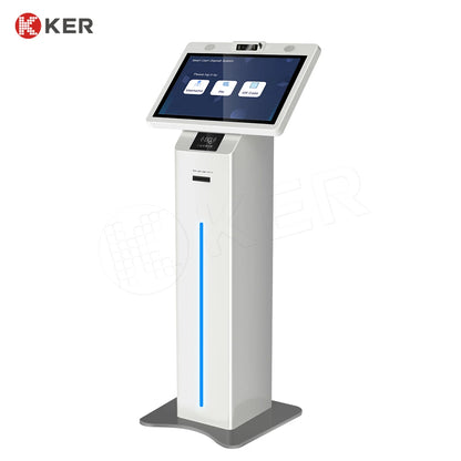 Hot Selling 18.5 Inch Android 10/11/12/13 Touchscreen SDK Barcode Reader Floor Standing Self Service Payment Print Ticket Kiosk