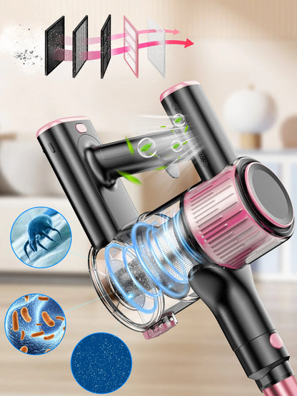 New Cordless Deep Cleaning Vacuum Cleaner Wireless Stick Vacuum for Dryer Vent for Home Hotels Cars Garage Application Battery