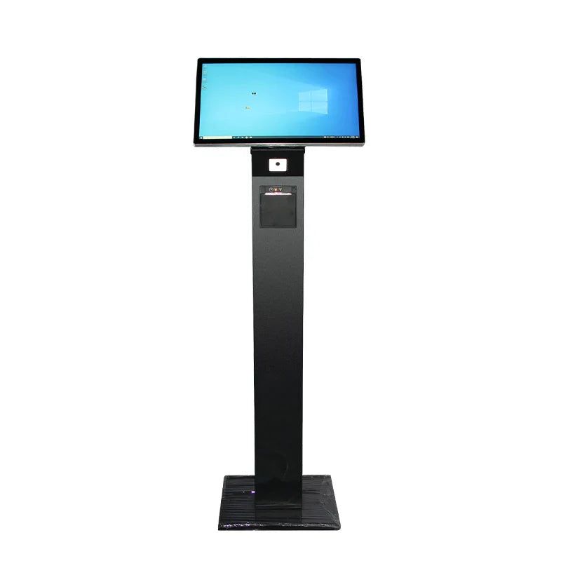 15.6 21.5 24 Inch Custom Column  Flat Screen Touch Ips Lcd Self Ordering Touchscreen Tablet Kiosk