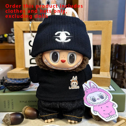 Labubu Designer Clothes Accessories For Sitting And Standing Plush Dolls Universal Blind Box Clothing