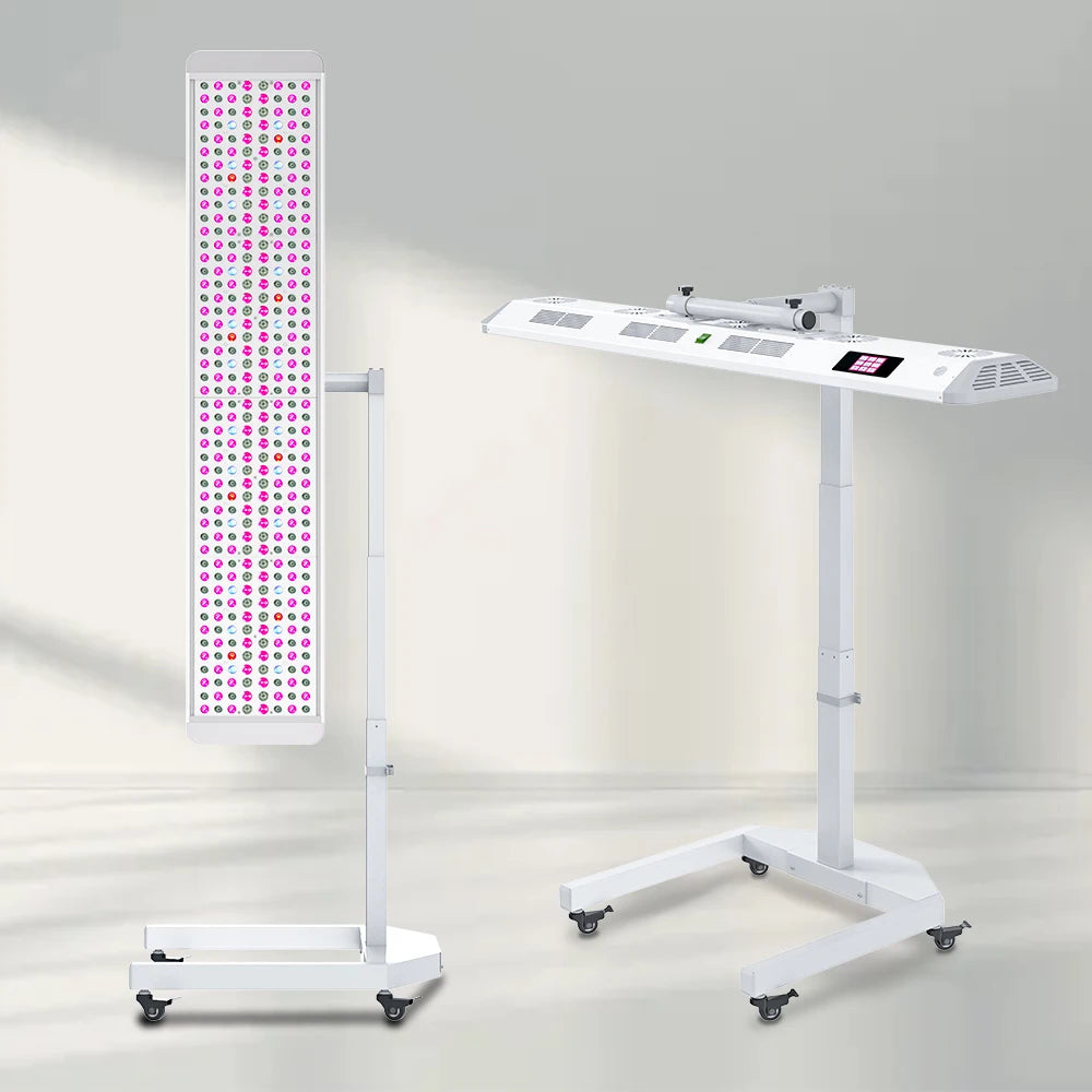 7 Wavelengths Infrared LED Red Light Therapy Lamp with Voice Control Red Light Therapy Panel Electric Stand Targeted for Face