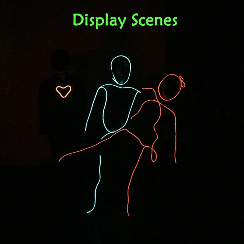EL Suits New Fashion LED/EL Clothes Luminous Costumes Glow Dance Supplies Light Clothing Men For Holiday DIY Decoration Hot Sale