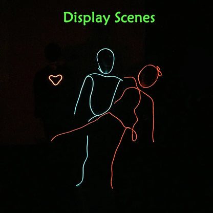 EL Suits New Fashion LED/EL Clothes Luminous Costumes Glow Dance Supplies Light Clothing Men For Holiday DIY Decoration Hot Sale