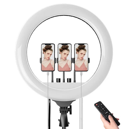 Factory Hot Sale 18 Inch Ring LED Light Photography Makeup Beauty Live Streaming Tripod Stand LED Selfie Fill Light With Remote
